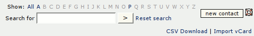 Contacts screenshot screenshots/dotproject/contacts.gif